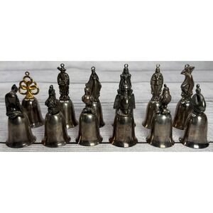 Reed & Barton Silver-Plated‎ 12 Days Of Christmas Bells With Boxes